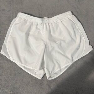 Nike  Classic White Athletic Shorts